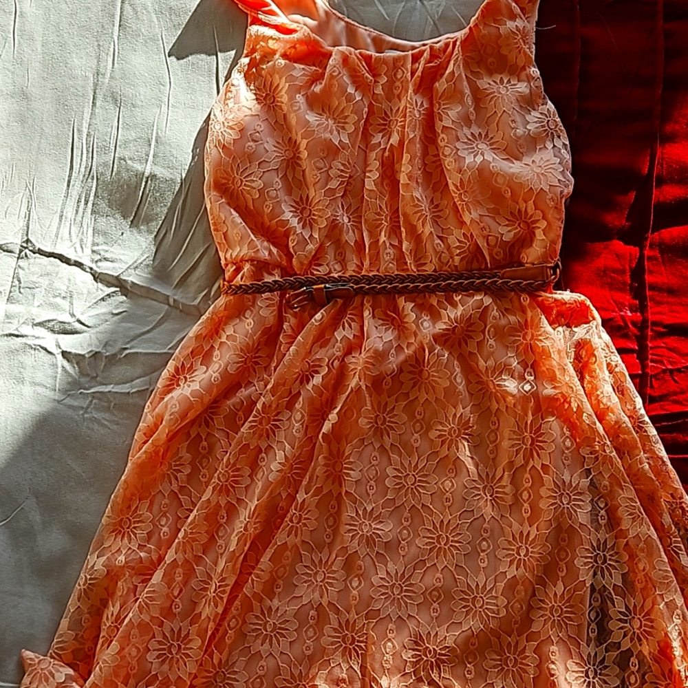 Girl Orange Dress